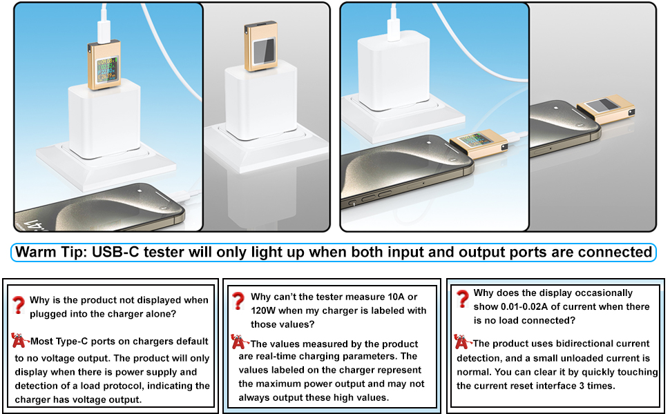 Frequently Asked Questions (FAQ) of USB c tester