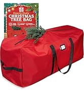 Holiday Cheer Christmas Storage Bag Heavy Duty Fits Up to 9ft Tall Artificial Tree, Waterproof wi...