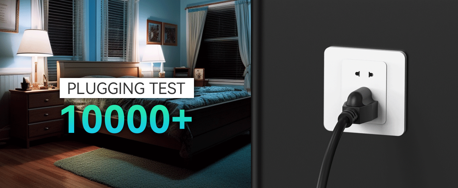 short extensio ncord black 3 prong