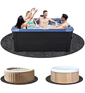 Foandbevi [3MM Thickened] 90 Inch Hot Tub Pad Inflatable Hot Tub Mat, Slip-Proof Backing, Absorbe...