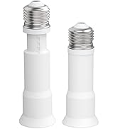 JACKYLED E26 Light Socket Extender 4-Level Extendable, 3.1-4.3in/8-11cm Extension E26/E27 Bulb Ad...