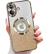 Misscase for iPhone 17 Magnetic Glitter Case Compatible with MagSafe,Full Protection Slim Shockpr...