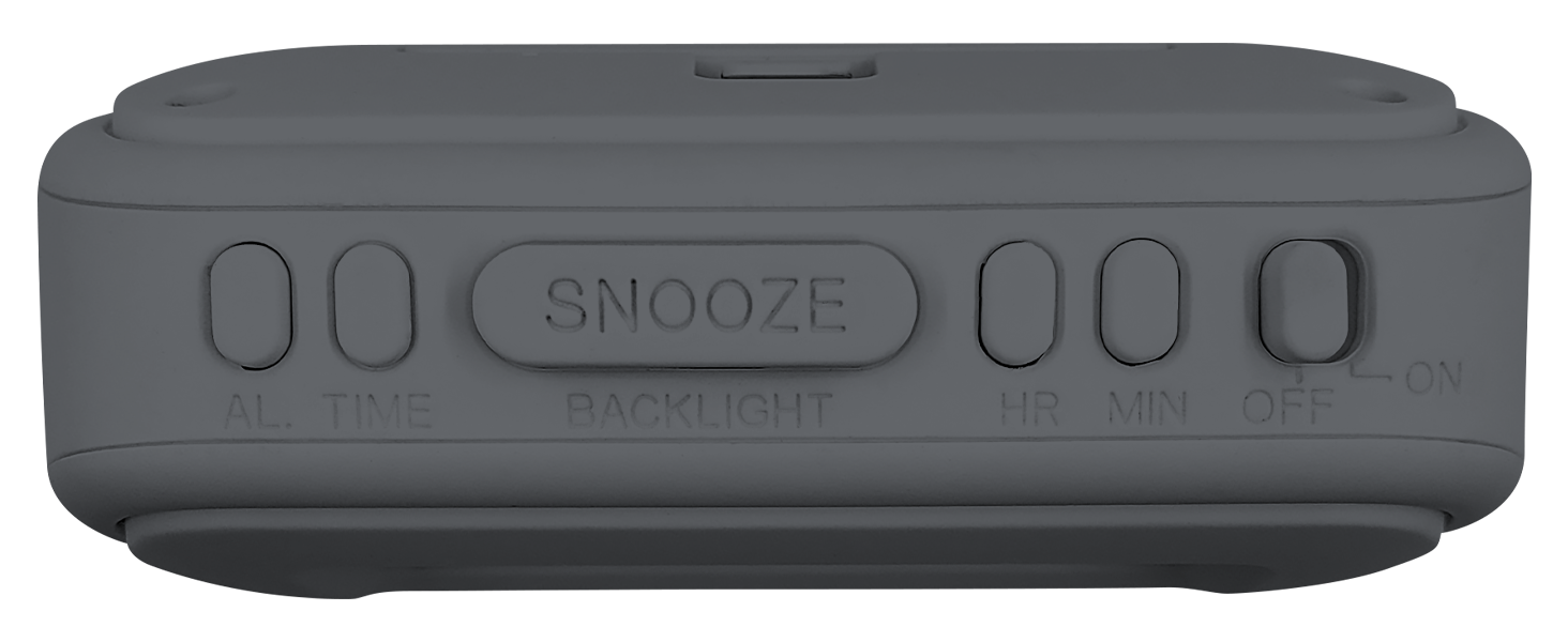 Simple easy to use controls and portability alarm clock