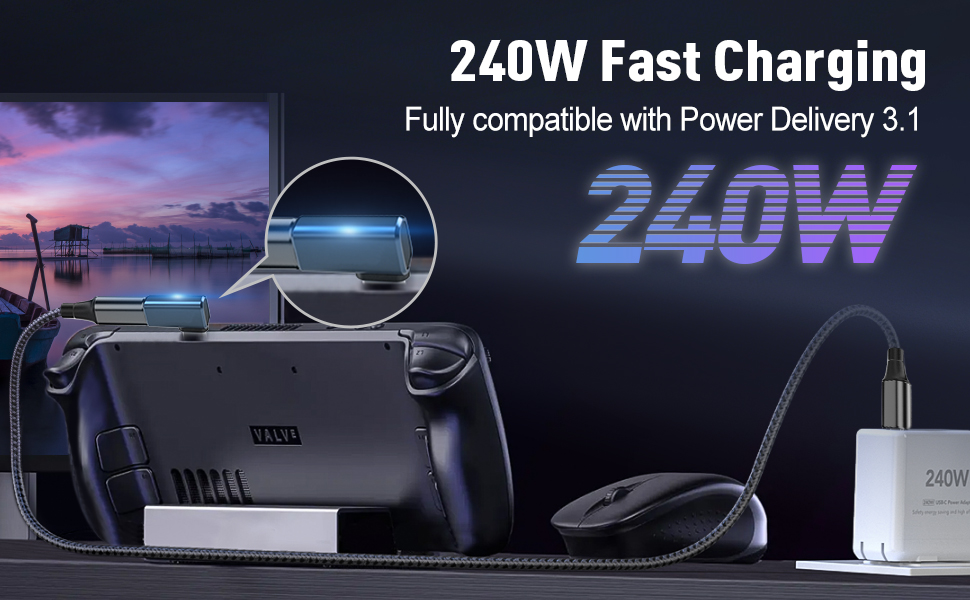 90 Degree USB C Adapter 80Gbps