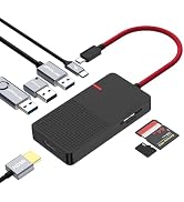 ANYPLUS USB C Hub Multiport Adapter, 7 in 1 USB C Laptop Docking Station with 4K HDMI, 3 Ports US...
