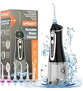 Water Dental Flosser Pick for Teeth,Grinest Cordless Water dental pik Teeth Cleaner 7 Modes Recha...