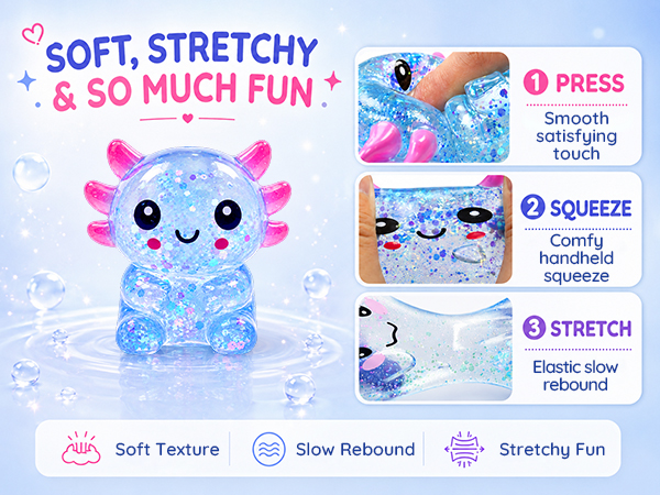 Axolotl Squishy Stress Ball