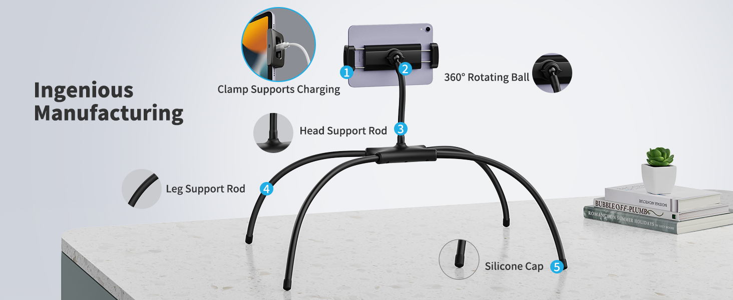 tablet holder for bed