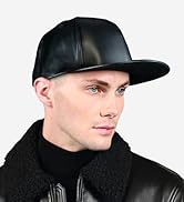 Leather snapback