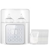 Double Bottle Warmer, LSZY Baby Bottle &amp; Food Heater -Fast Milk Warmer for Breastmilk/Formula w/2...