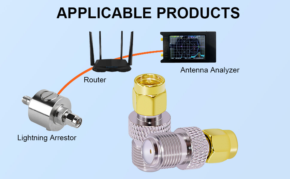 F type to sma adapters