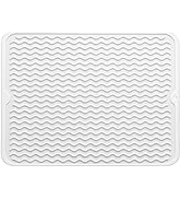MicoYang Silicone Dish Drying Mat for Multiple Usage,Easy clean,Eco-friendly,Heat-resistant Silic...
