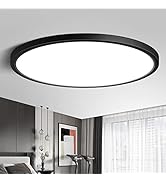 LED Flush Mount Ceiling Light Fixture, Daylight White 5000K, 12 Inch 24W(240W Equivalent),3200LM,...