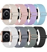 Brigtlaiff 8 Pack Bands Compatible with Apple Watch Band 38mm 40mm 41mm 42mm 44mm 45mm 46mm 49mm ...