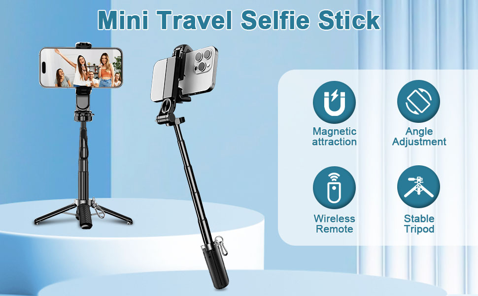 4 in1 Phone Tripod Stand with Clip