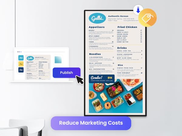 Mandoe Media interactive digital signage displays that help reduce marketing cost
