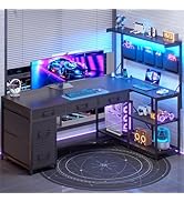 SEDETA L Shaped Gaming Desk, 47.2