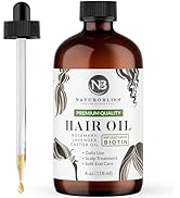 NaturoBliss Castor Rosemary Lavender Hair Oil 100% Pure and Natural-Best Oil for Hair Care, Eyela...