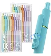 JIMMIDDA 16Pcs Black Gel Pens - 0.7mm Medium Point Black Ink Pens | Smooth Writing - Quick Drying...
