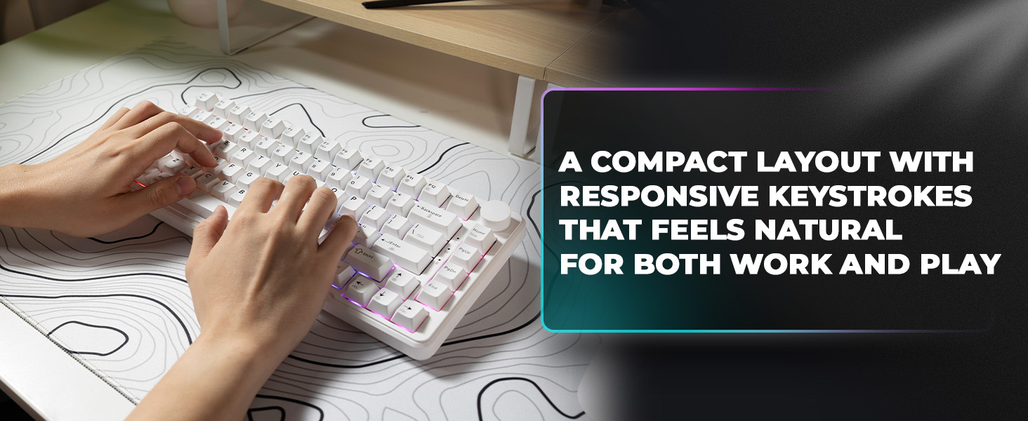 Tecware Ghost 75 gasket mount keyboard layered dampening creamy mechanical keyboard