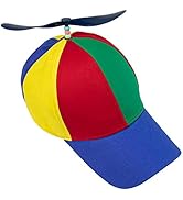 Framendino, Adult Rainbow Propeller Hat Detachable Helicopter Baseball Cap Top Hats for Women Men...