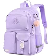 Kuosdaz School Backpack for Teen Girls, Cute College Backpacks for Women Kids Students Bookbag 15...