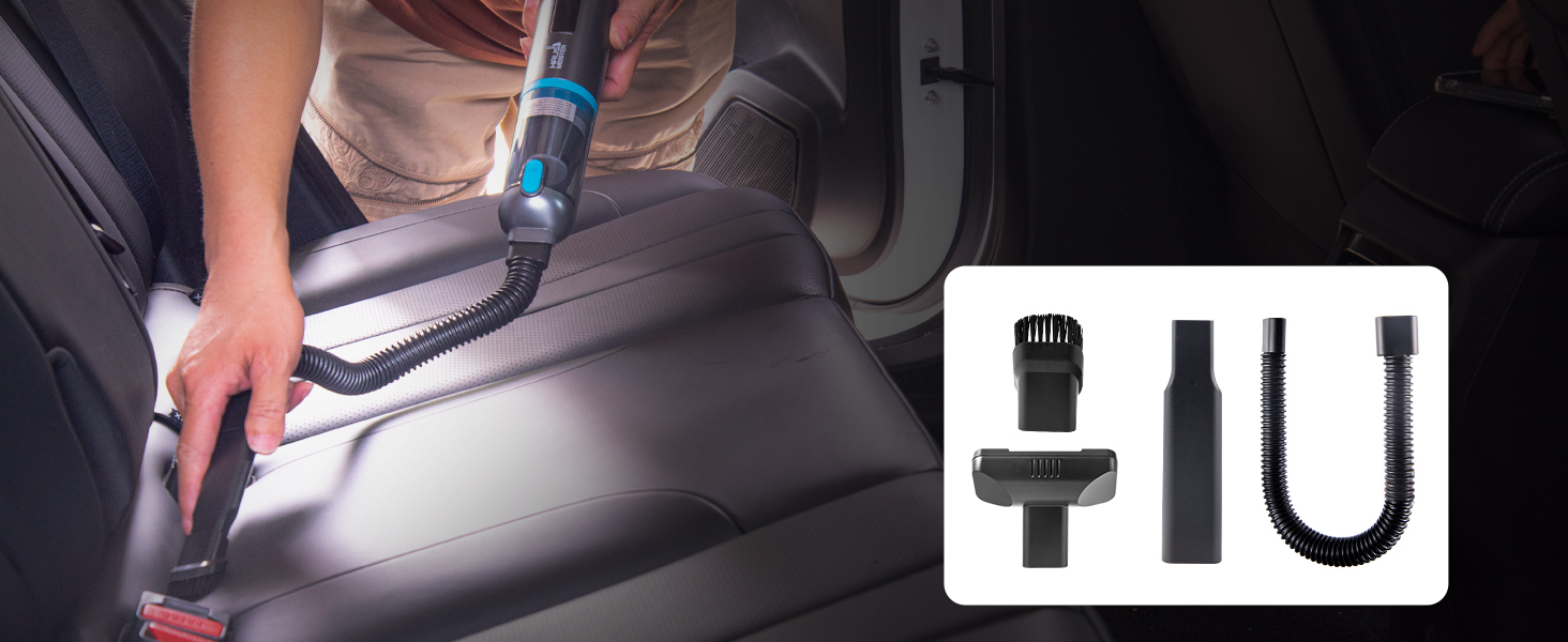 Vacuuming in Car Cleaning