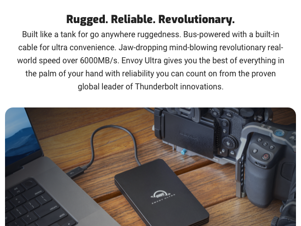 THNDERBOLT 5 4 3 TB5 USB-C EXTERNAL PORTABLE STORAGE ENCLOSURE SSD DRIVE BUILT IN CABLE USB4