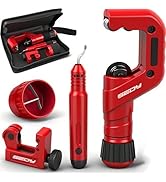 Ultimate Tube Cutter Set - Heavy Duty Pipe Cutter 3/16"-2" OD, Mini Tube Cutter 1/8"-7/8", Deburr...