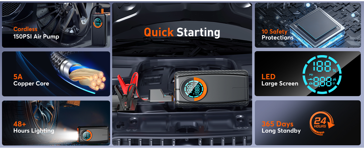 Car Battery Jump Starter