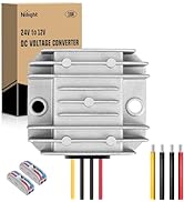 Nilight 24V to 12V Voltage Converter 120W 10A Voltage Regulator Step Down to 12VDC Waterproof DC ...