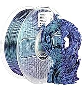 AMOLEN PLA 3D Printer Filament,PLA Filament 1.75mm Shiny Filament Color Change Purple Blue,3D Pri...