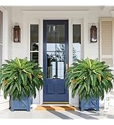 MARTINE MALL 2Pcs 48''/ 88 Leaves XXL Large Fake Ferns Artificial Ferns for Outdoors, UV Resistan...