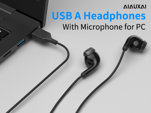 usb headphones with microphone for pc
