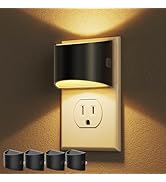 DORESshop LED Night Light[4 Pack], Night Lights Plug into Wall, 3 Level Brightness Adjustable Plu...
