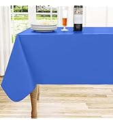 homing Rectangle Vinyl Tablecloth, Waterproof Spillproof Plastic Flannel Backed Table Cloth, Wipe...