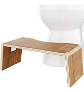 Squatty Potty Oslo Teak Folding Toilet Stool – Compact, Stylish, and Space-Saving Design for Bett...