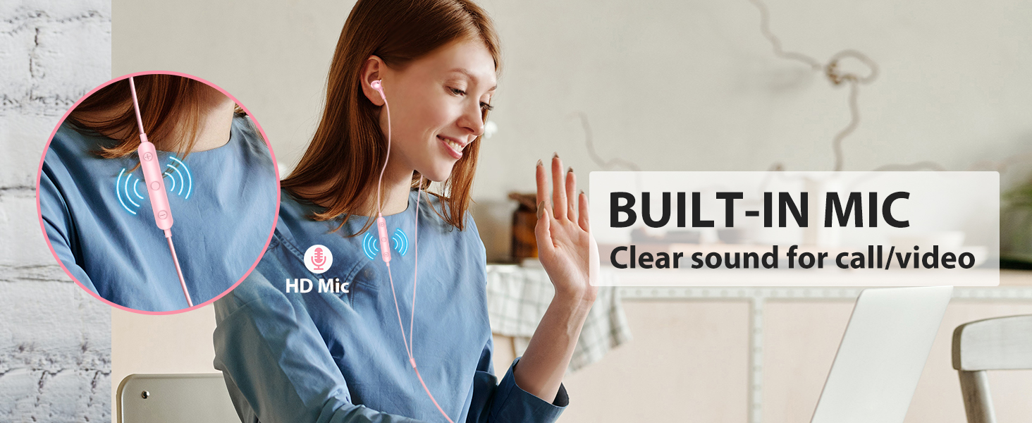 wired earbuds with microphone