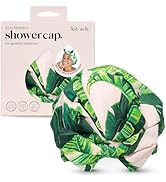 Kitsch Luxury Shower Caps for Women Reusable Waterproof - Large Shower Cap for Women and Men, Non...