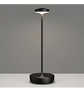 TBBGA Cordless Table Lamp Rechargeable, LED Table Light with 3 Color Modes &amp; Stepless Dimming, Al...