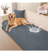 Smiry Waterproof Couch Cover for Dogs Washable, Non Slip Plush Flannel Couch Protector, Pet Frien...