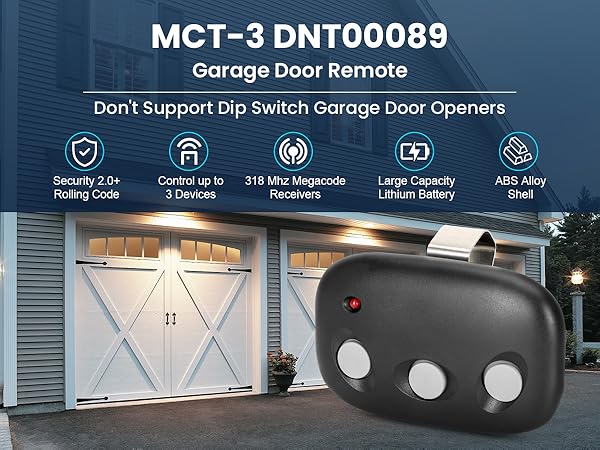 linear garage door opener remote