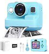 Dylanto Kids Camera Instant Print,1080P Kids Instant Cameras That Print Photos,Christmas Birthday...