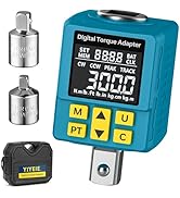 Heavy-duty Digital Torque Adapter, (±1% Accuracy, 40-300Ft-lb), 1/2" Digital Torque Wrench Adapte...