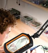 lamp with magnifying glass and light hobby magnifying glass with light