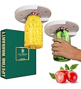 Bellemain’s Universal Under Cabinet Jar Opener, Under Counter Can Opener [2 Pack] Premium Lid Gri...