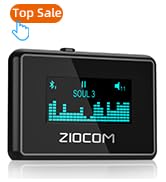 Portable digital audio device with black casing and blue LCD display showing audio waveform. Device labeled 'ZIOCOM' with 'Top Sale' tag in corner.