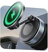 Jkoailiwi for Magsafe Car Mount Charger, [15W Turbo Wireless Charging] Suction Cup Phone Mount, 3...