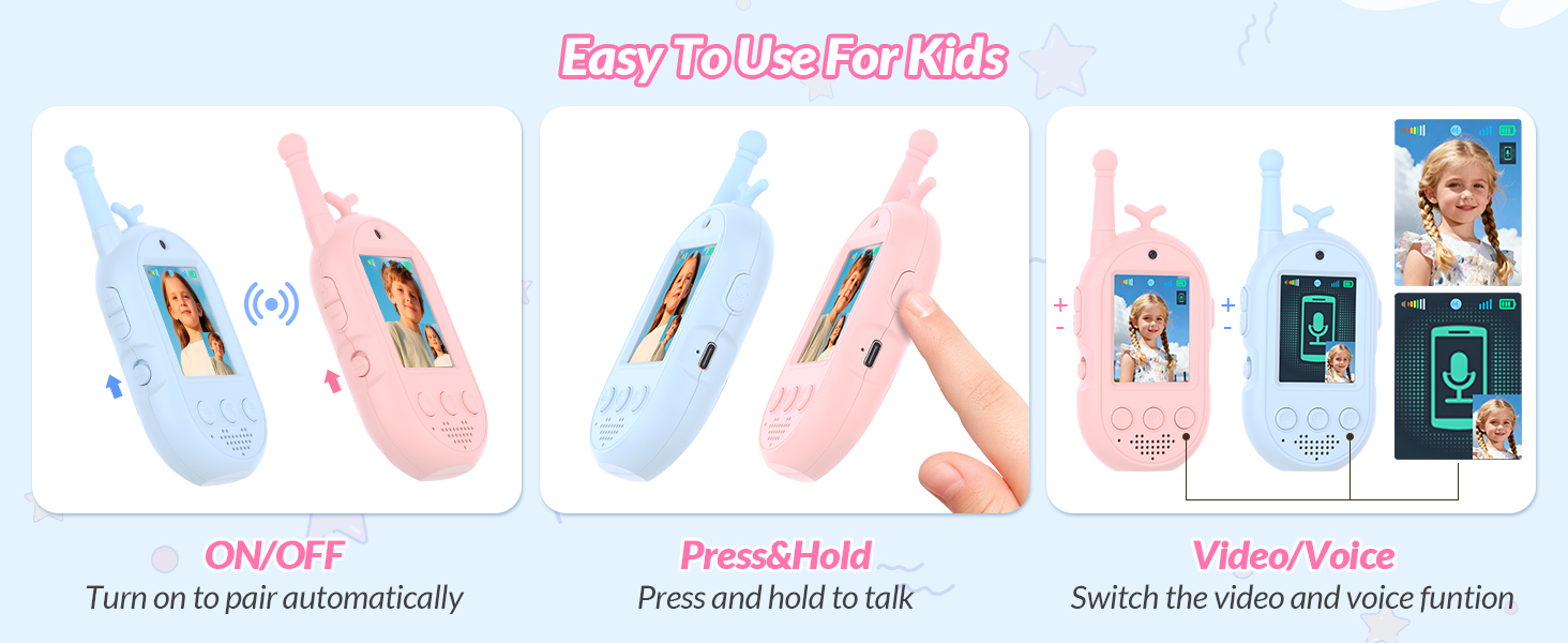 video kids walkie talkie
