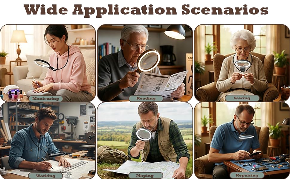 Wide Application Scenarios magnifying glass
